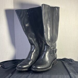Wear Ever Women’s Vegan Black Leather Knee-High Boots Ranie Sz 8.5